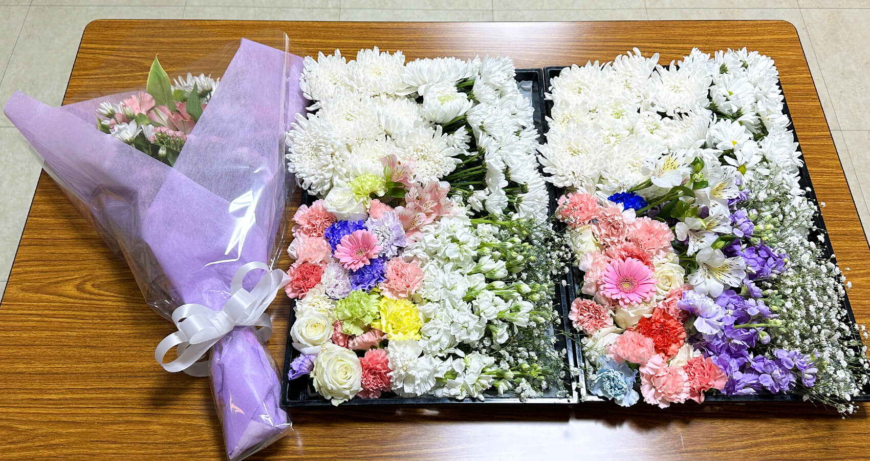 お別れ花