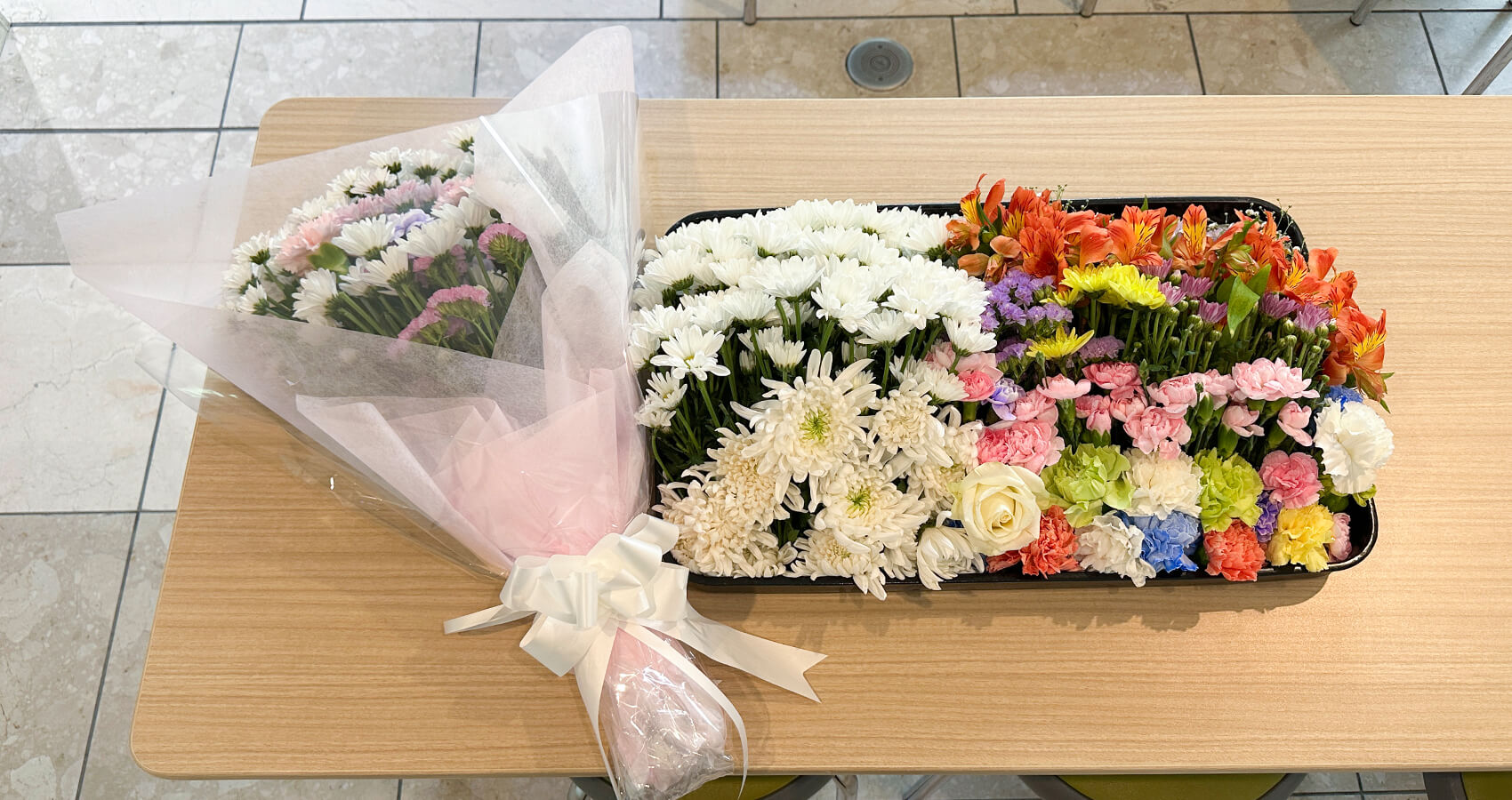 お別れ花